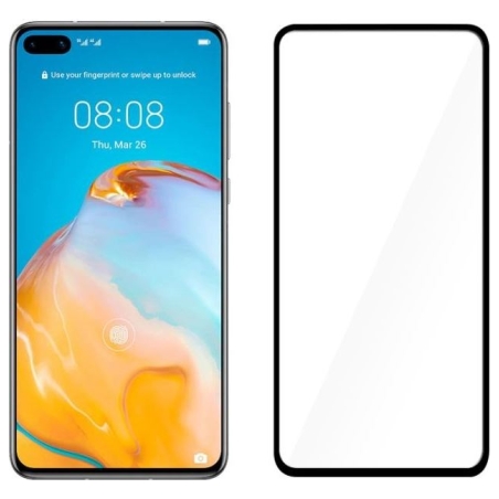 Tellur Tempered Glass 2.5D Full Cover Full Glue for Huawei P40 black