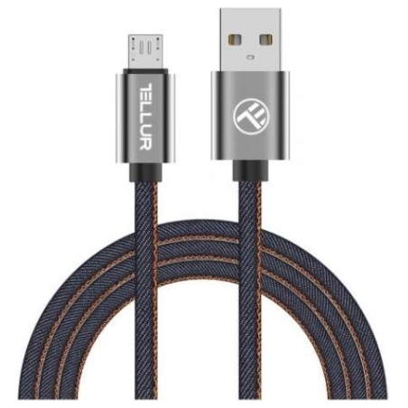 Tellur Data cable, USB to Micro USB, 1m denim