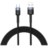 Tellur Data Cable USB to Type-C LED Nylon Braided 1.2m Black