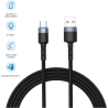 Tellur Data Cable USB to Type-C LED Nylon Braided 1.2m Black