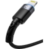 Tellur Data cable USB to Lightning LED, Nylon Braided, 1.2m black