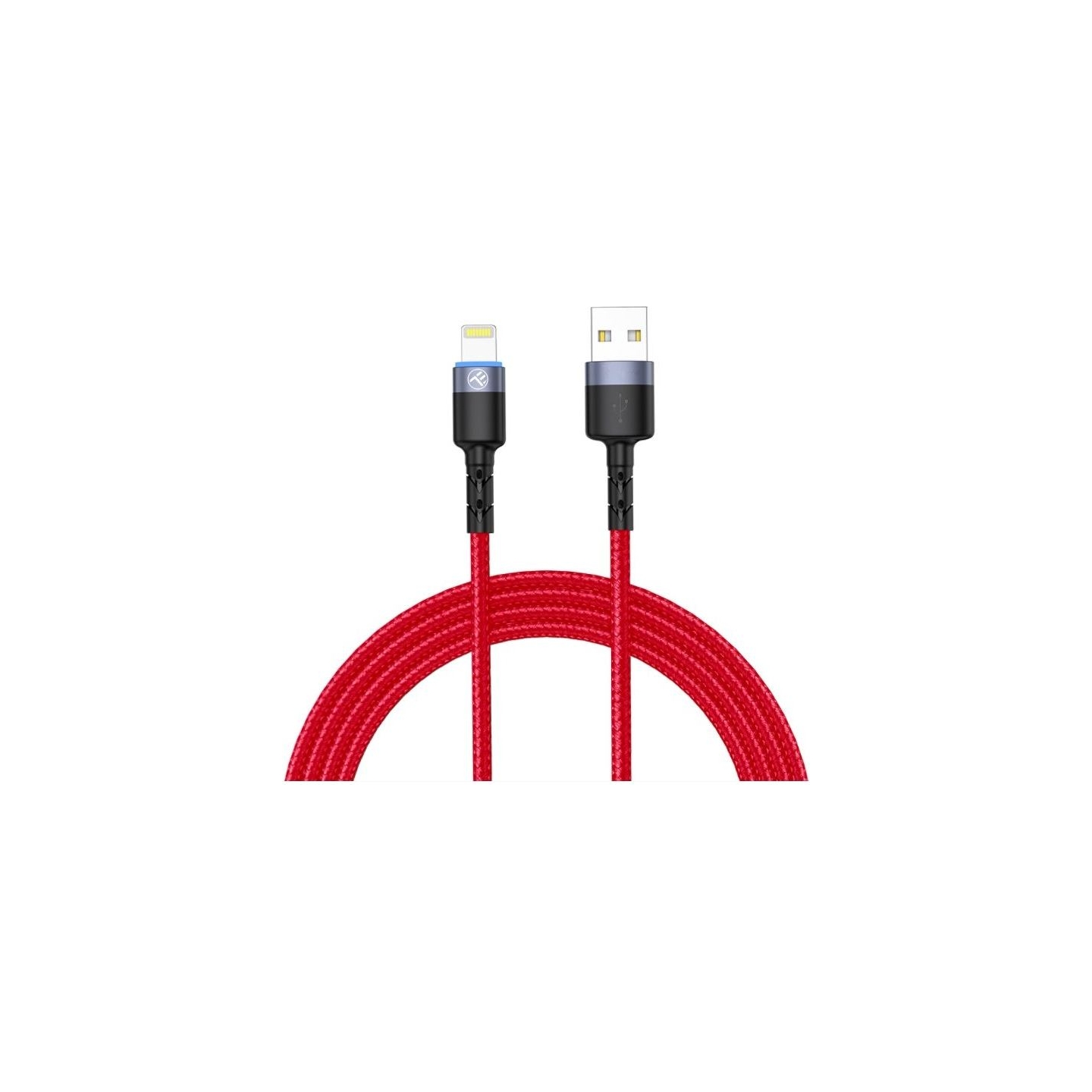 Tellur Data Cable USB to Lightning with LED Light 3A 1.2m Red