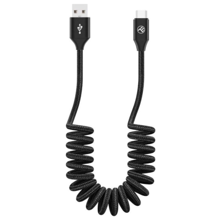 Tellur Data Cable Extendable USB to Type-C 3A 1.8m Black