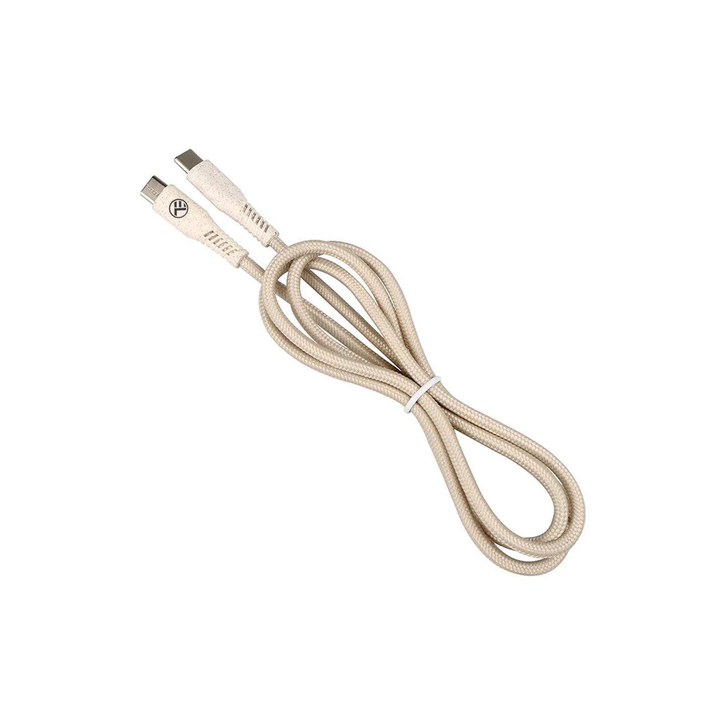 Tellur Green Data Cable Type-C to Type-C 3A PD60W 1m nylon cream