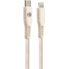 Tellur Green Data Cable Type-C To Lightning 2.4A PD20W 1m nylon Cream