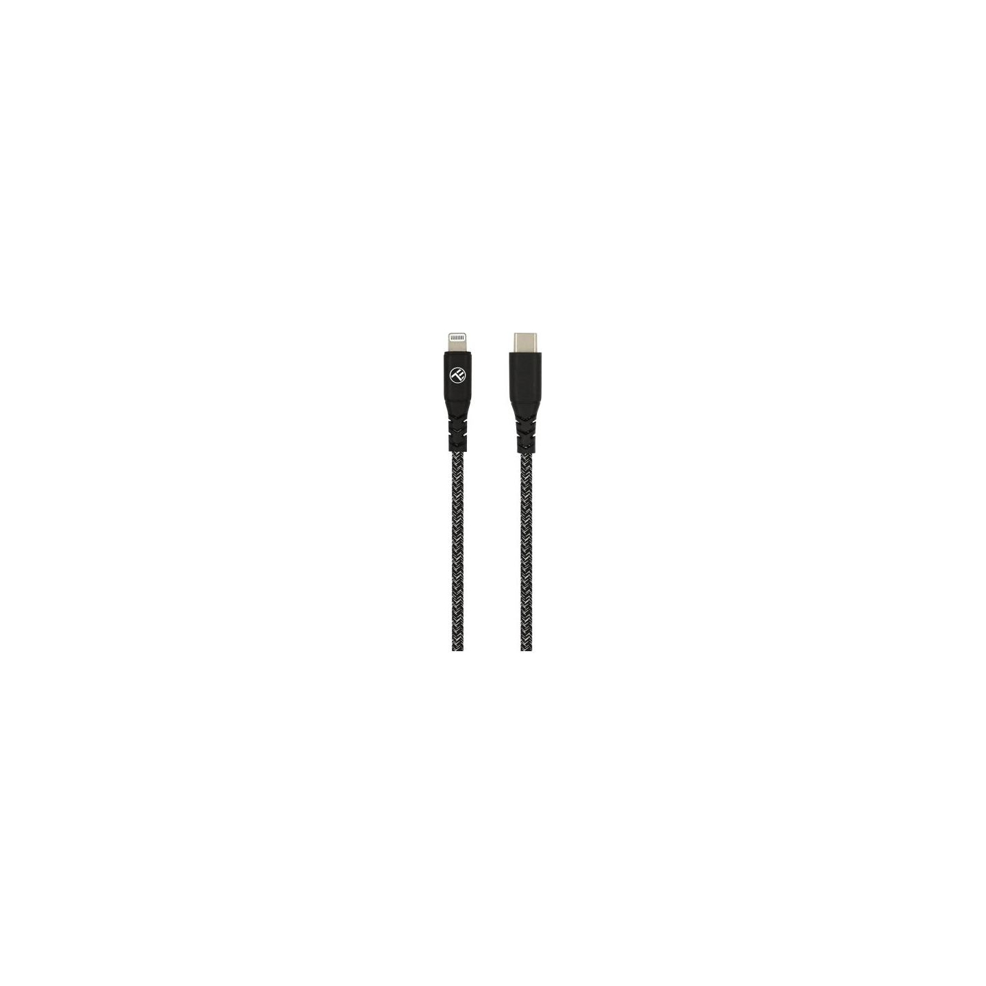 Tellur Green Data cable Type-C to Lightning 3A PD60W 1m nylon black