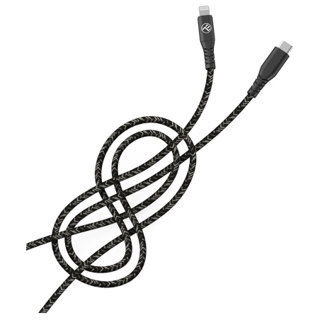 Tellur Green Data cable Type-C to Lightning 3A PD60W 1m nylon black