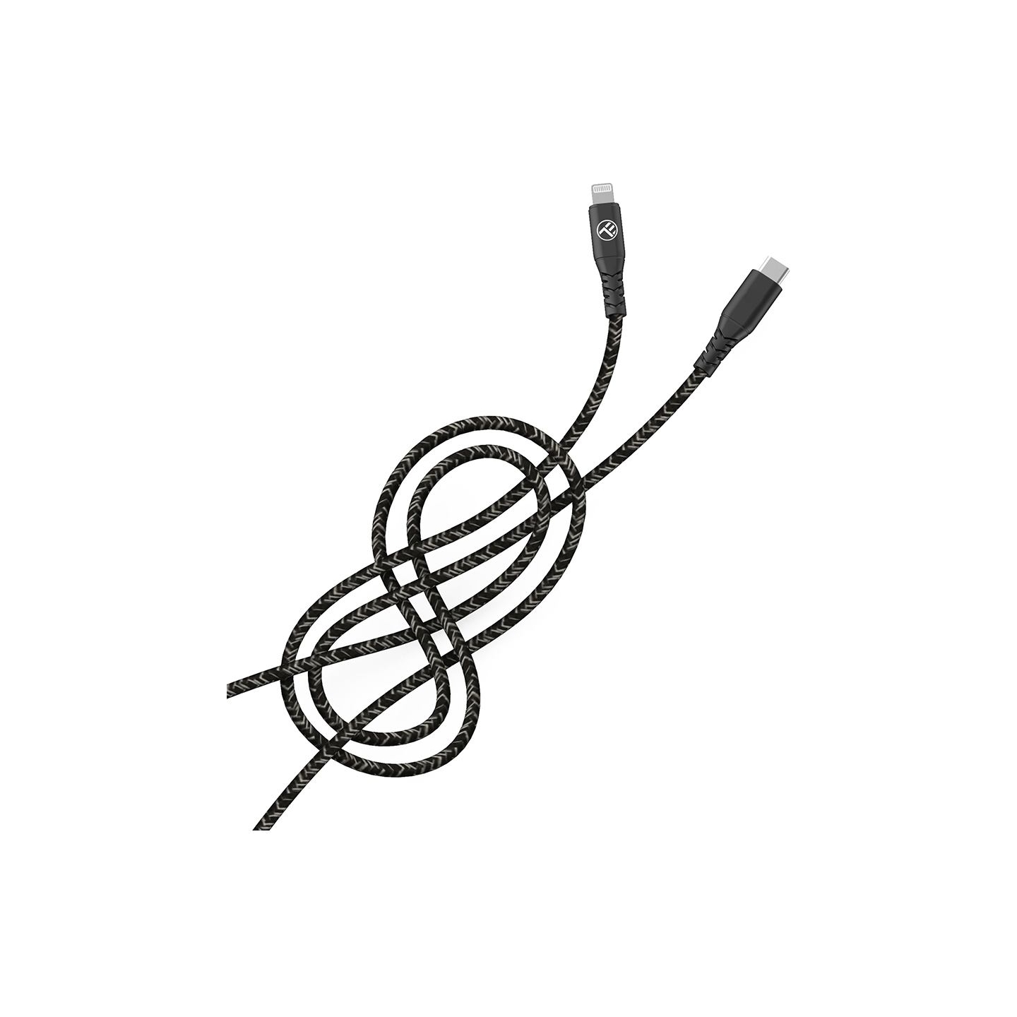 Tellur Green Data cable Type-C to Lightning 3A PD60W 1m nylon black