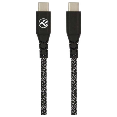 Tellur Green Data cable Type-C to Type-C 3A PD60W 1m nylon black