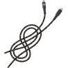 Tellur Green Data cable Type-C to Type-C 3A PD60W 1m nylon black
