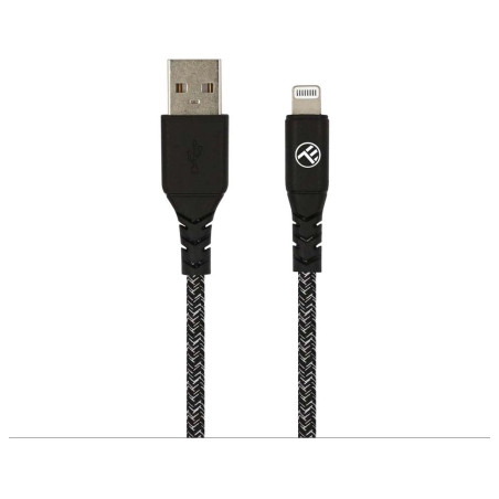 Tellur Green Data cable USB to Lightning 2.4A 1m nylon black