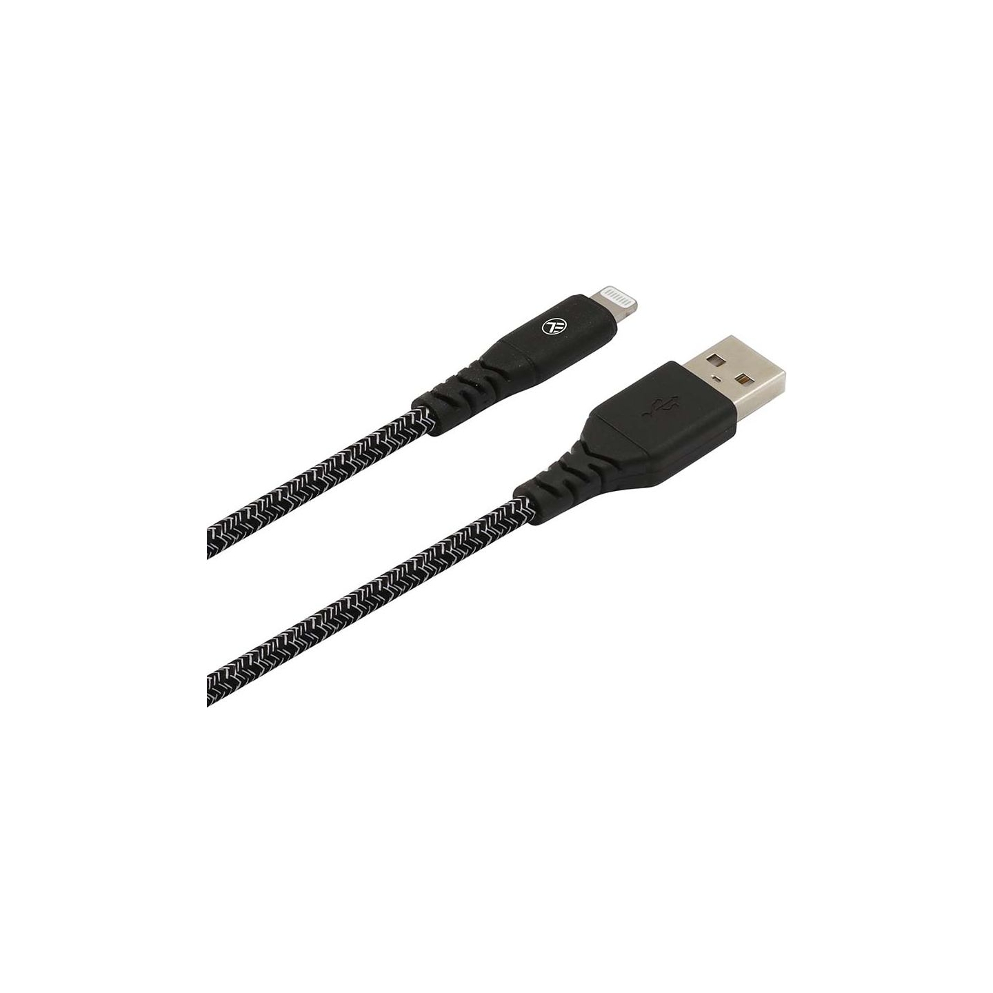 Tellur Green Data cable USB to Lightning 2.4A 1m nylon black