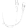 Tellur Silicone Type-C to Type-C Cable PD60W 1m White