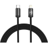 Tellur Minimalist USB-C to Lightning  Cable 3A 1m PD27W Black
