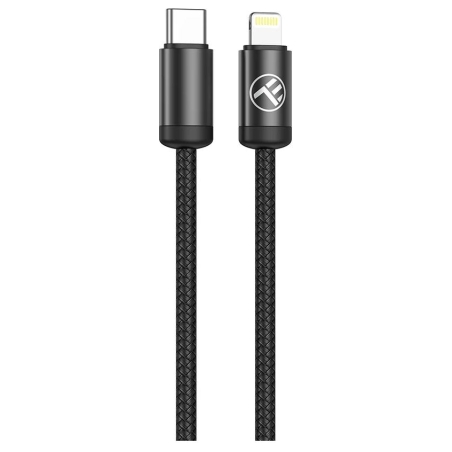 Tellur Minimalist USB-C to Lightning  Cable 3A 1m PD27W Black