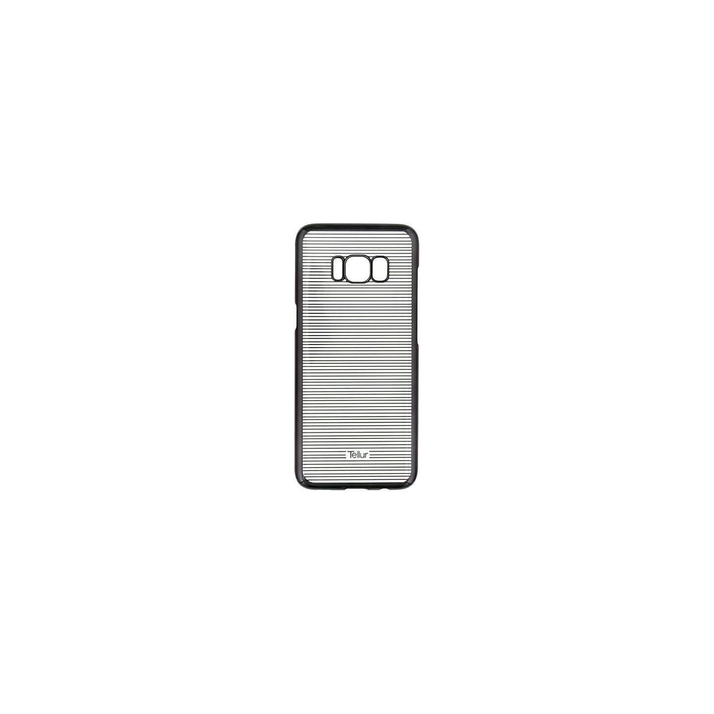 Tellur Cover Hard Case for Samsung Galaxy S8 Plus, Horizontal Stripes black