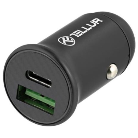 Tellur Car Charger PD60W QC30W FCC7 Black