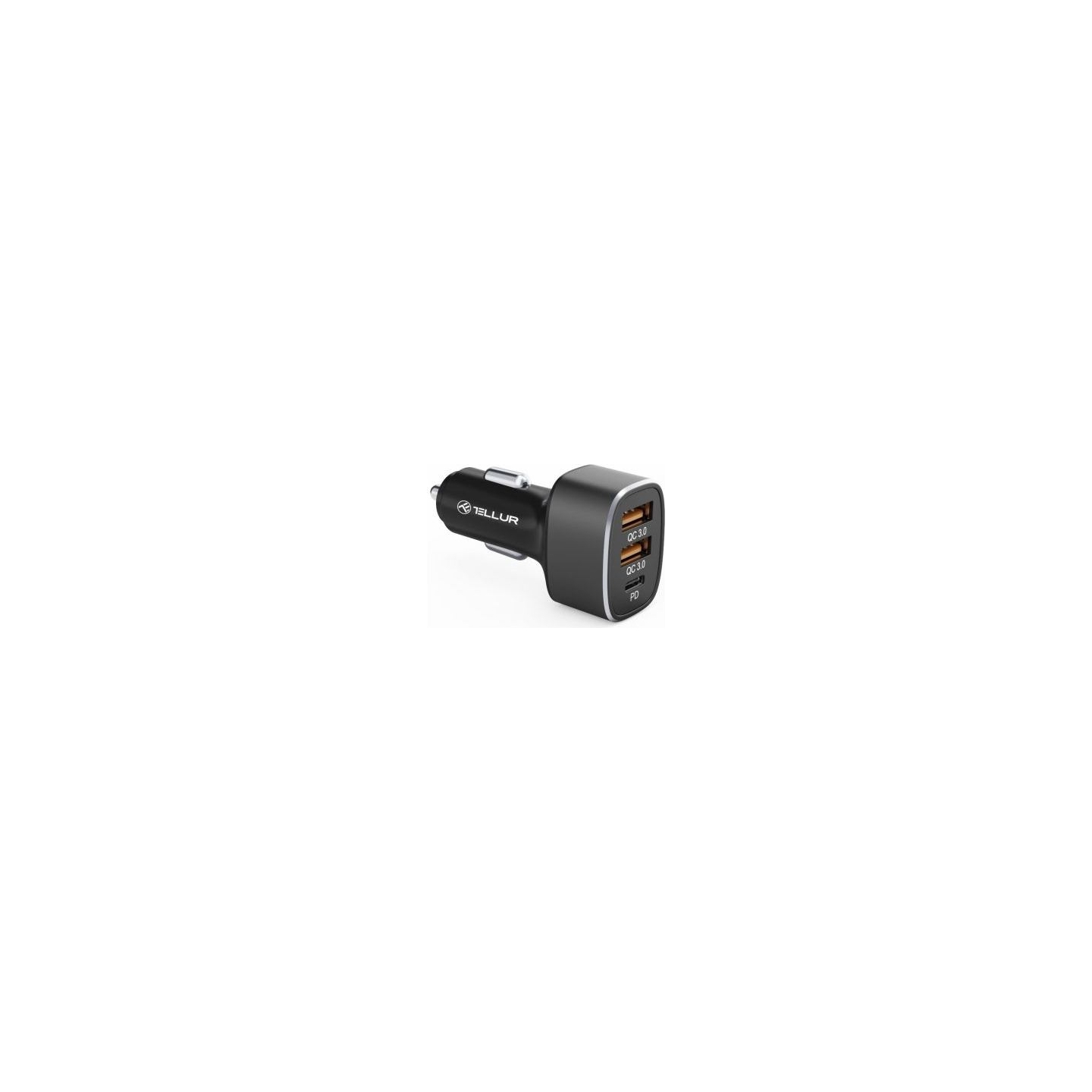 Tellur Car Charger FCC9, 56W, 9A (2XQC 3.0 + PD20W) black