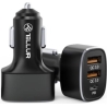 Tellur Car Charger FCC9, 56W, 9A (2XQC 3.0 + PD20W) black