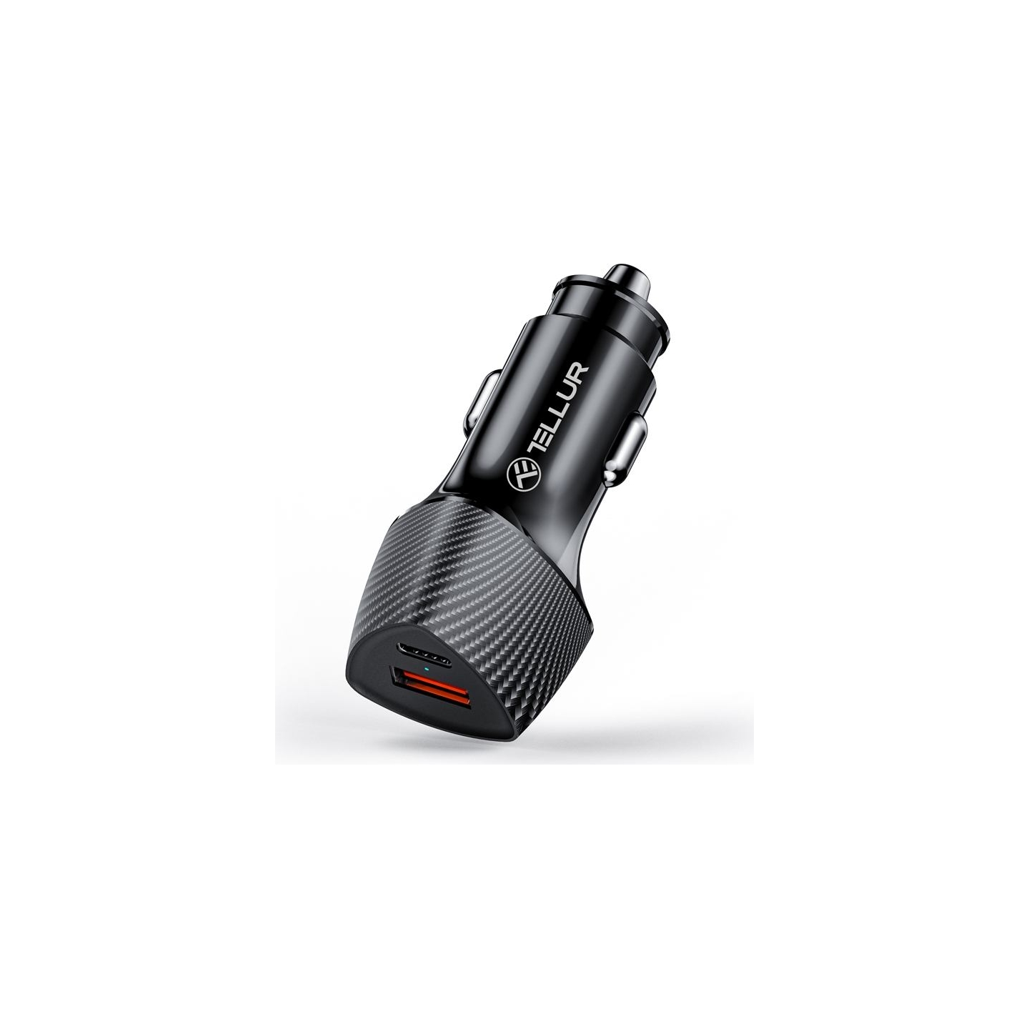 Tellur FCC10 car charger 38W, 6A (PD20W + QC3.0) black