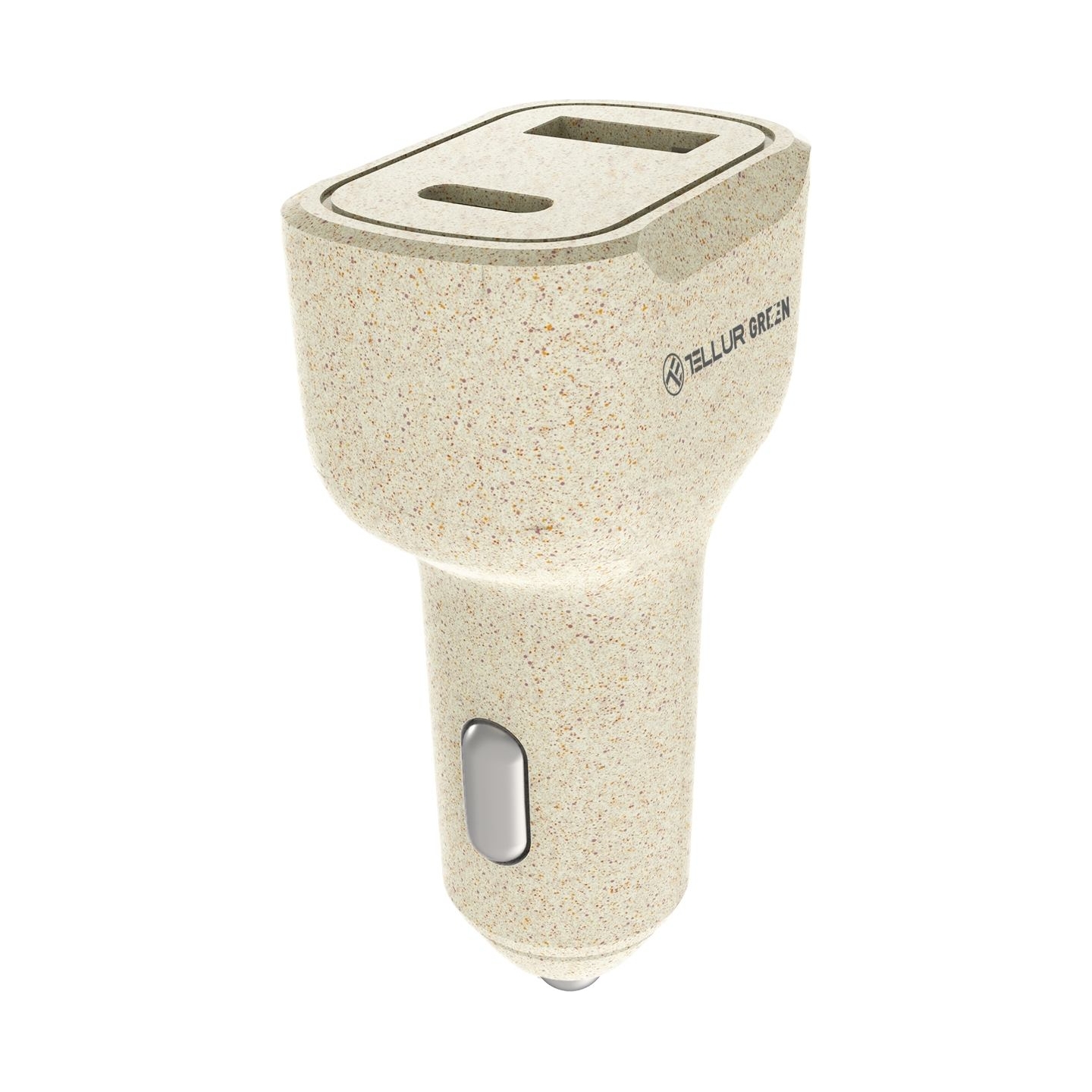 Tellur Green car charger, 36W, 6A (PD18W + QC3.0) cream