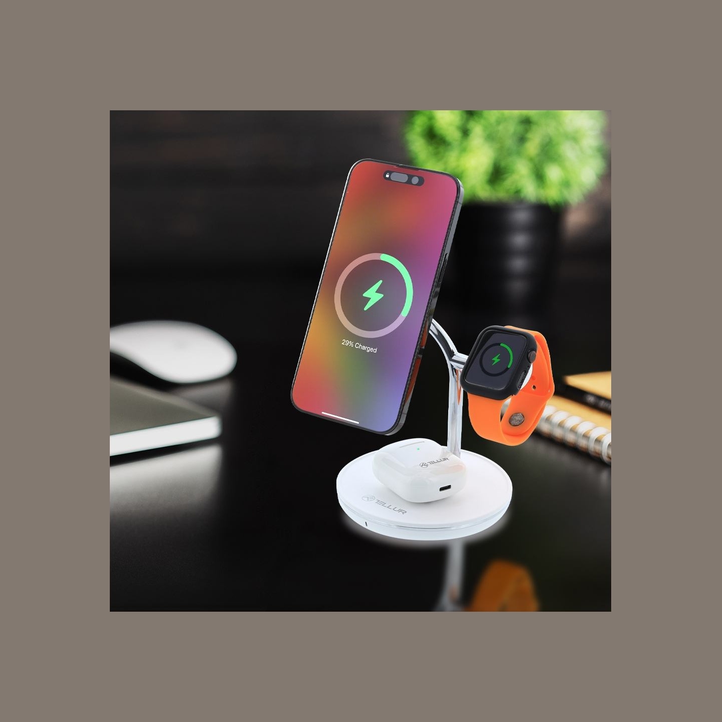 Tellur 3in1 MagSafe Wireless Desk Charger