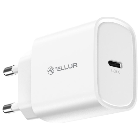 Tellur 20W USB-C PD wall charger white