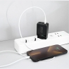 Tellur GaN 65W 3-port wall charger, 2xUSB-C + USB-A, EU,UK,US, black