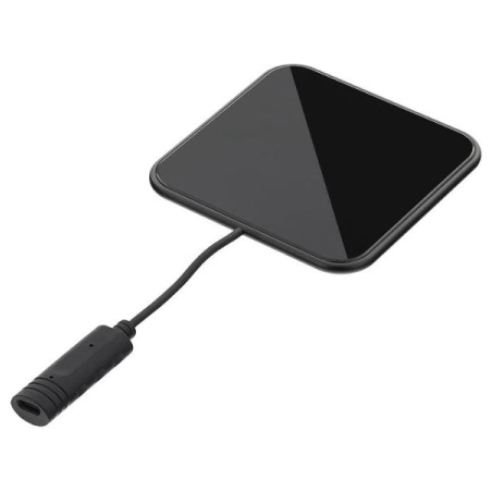 Tellur Qi Ultra-Slim Wireless Fast Charging Pad WCP03, 10W, Qi Certified, Tempered Glass Black