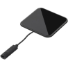 Tellur Qi Ultra-Slim Wireless Fast Charging Pad WCP03, 10W, Qi Certified, Tempered Glass Black