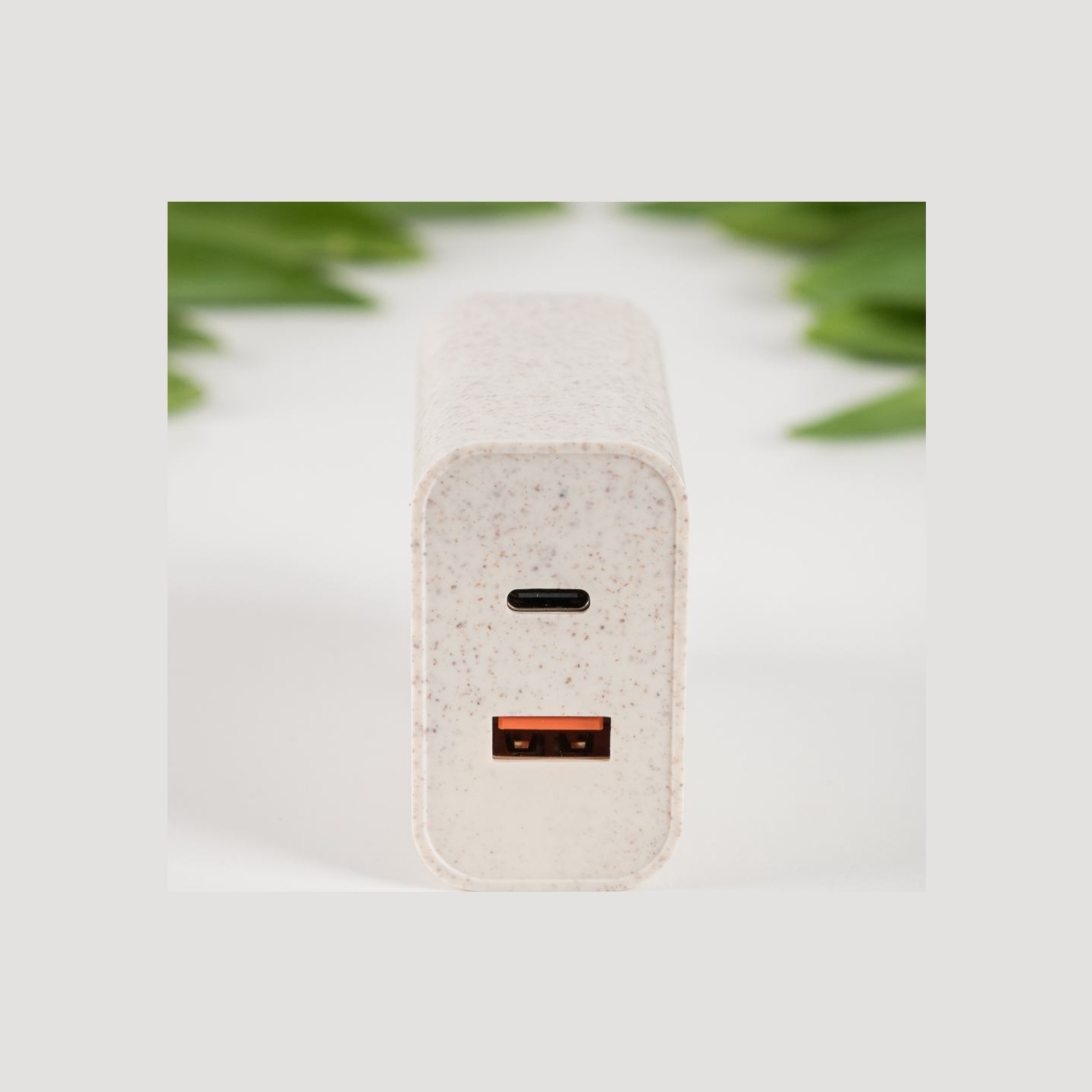 Tellur Green 38W dual port charger Type-C PD20W + USB QC3.0, cream