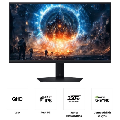 Samsung LCD Monitor|SAMSUNG|27 "|2560 x 1440 pixels|Quad HD|Native aspect ratio 16:9|LCD|Flat|LS27FG602EUXEN