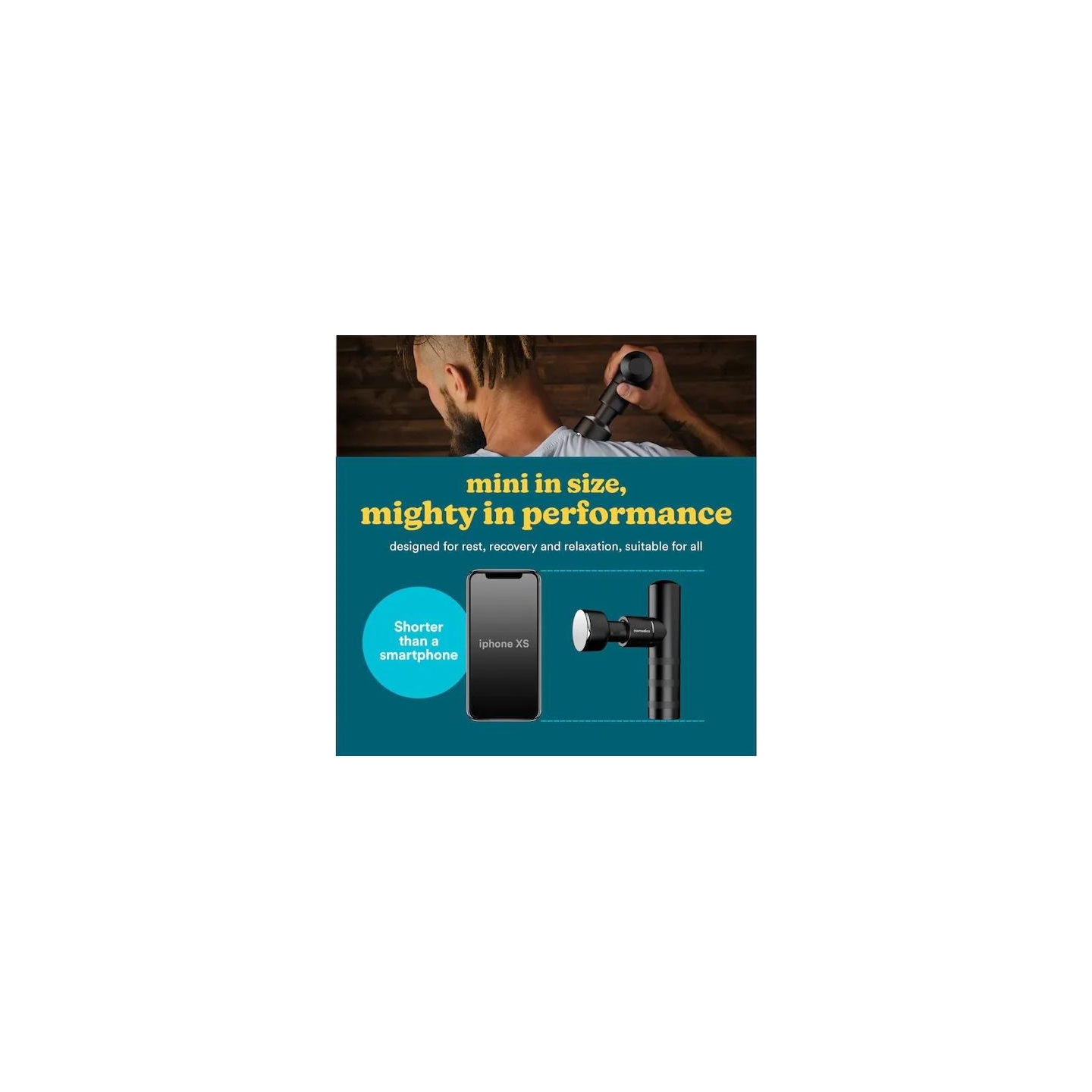 Homedics HHP-65GM MYTI Mini Massage Gun Anthracite