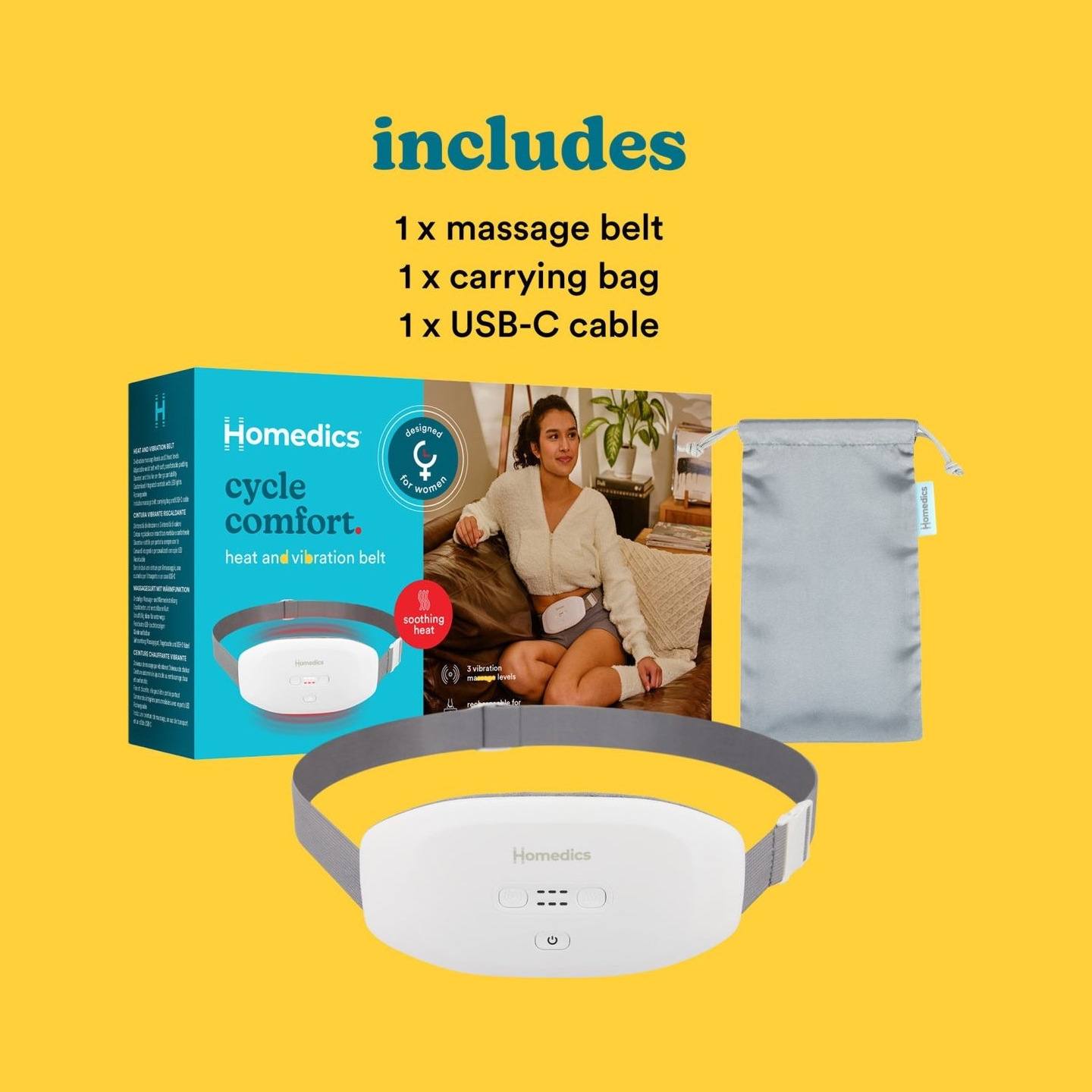 Homedics WMH-200H Cycle Comfort Heat and Vibration Belt
