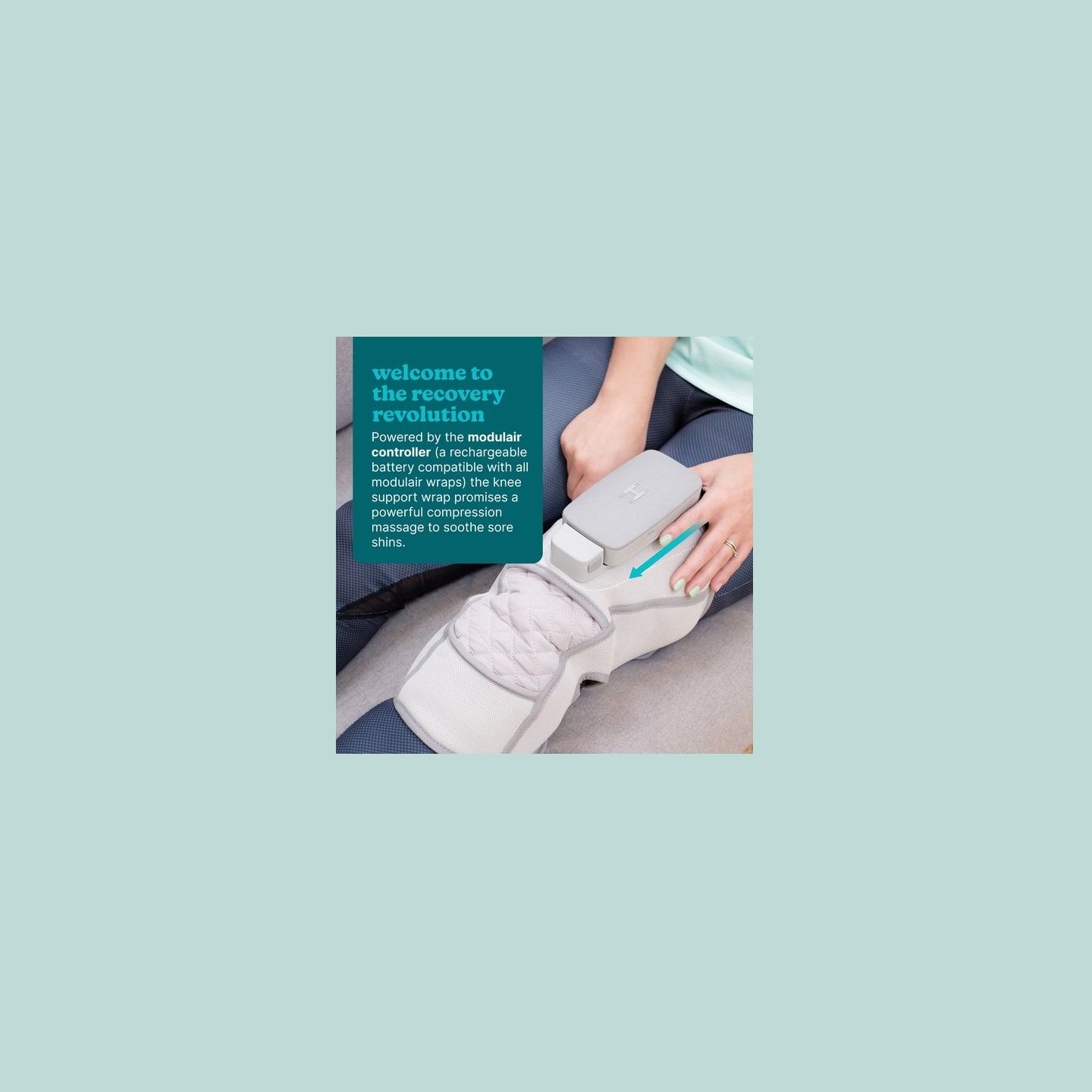 Homedics SR-CMXKE10HBND  Modulair Compression System Knee Wrap + Controller