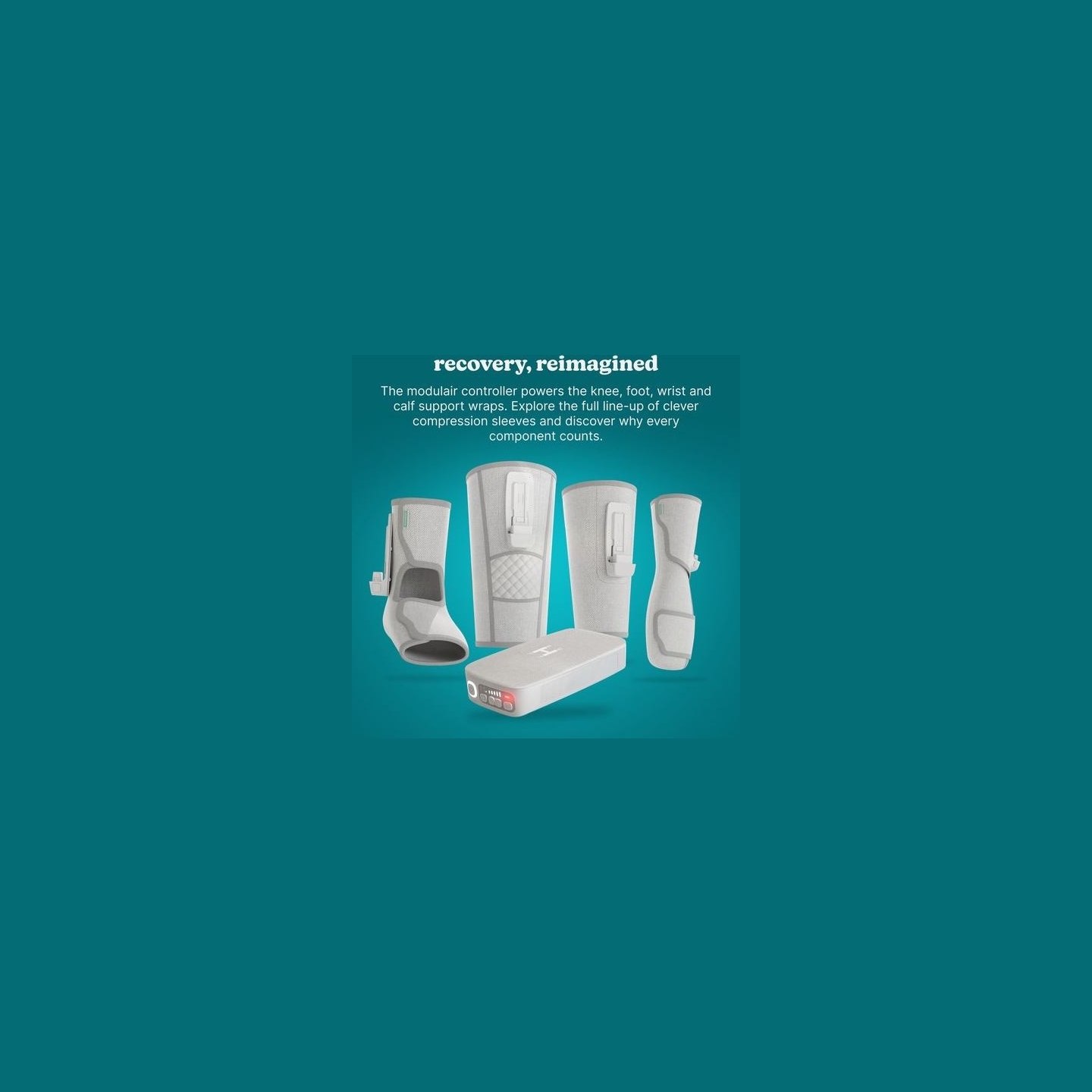 Homedics SR-CMXCE10HBND  Modulair Compression System Calf Wrap + Controller