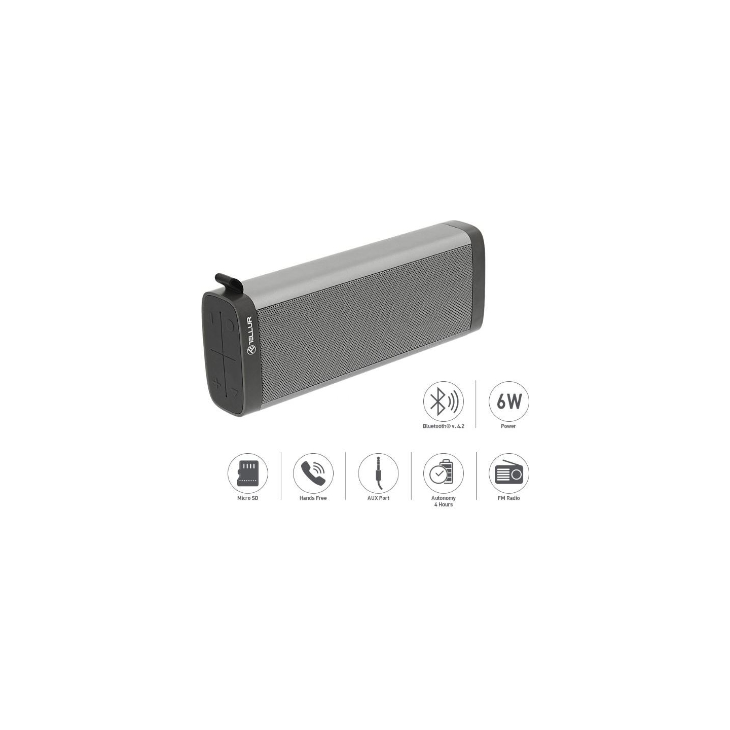 Tellur Bluetooth Speaker Selene Gray