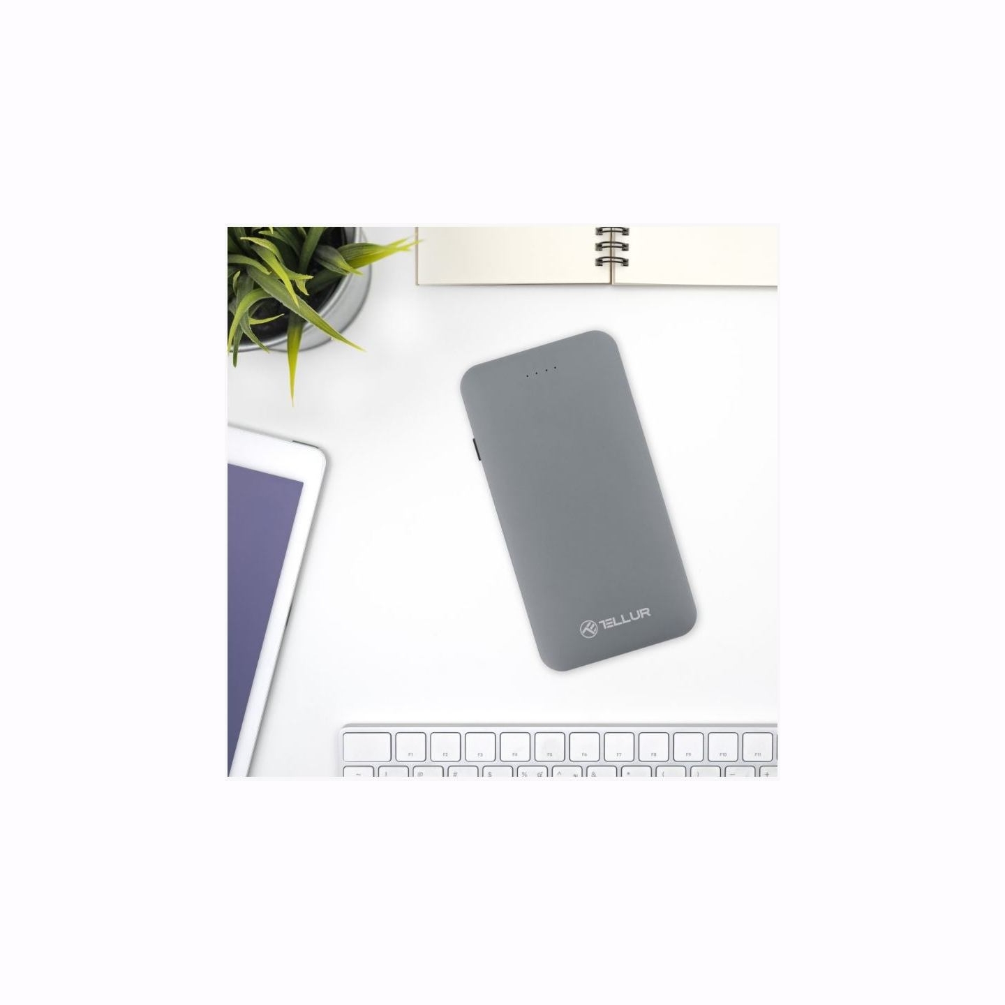 Tellur Power Bank QC 3.0 Fast Charge, 5000mAh, 3in1 gray
