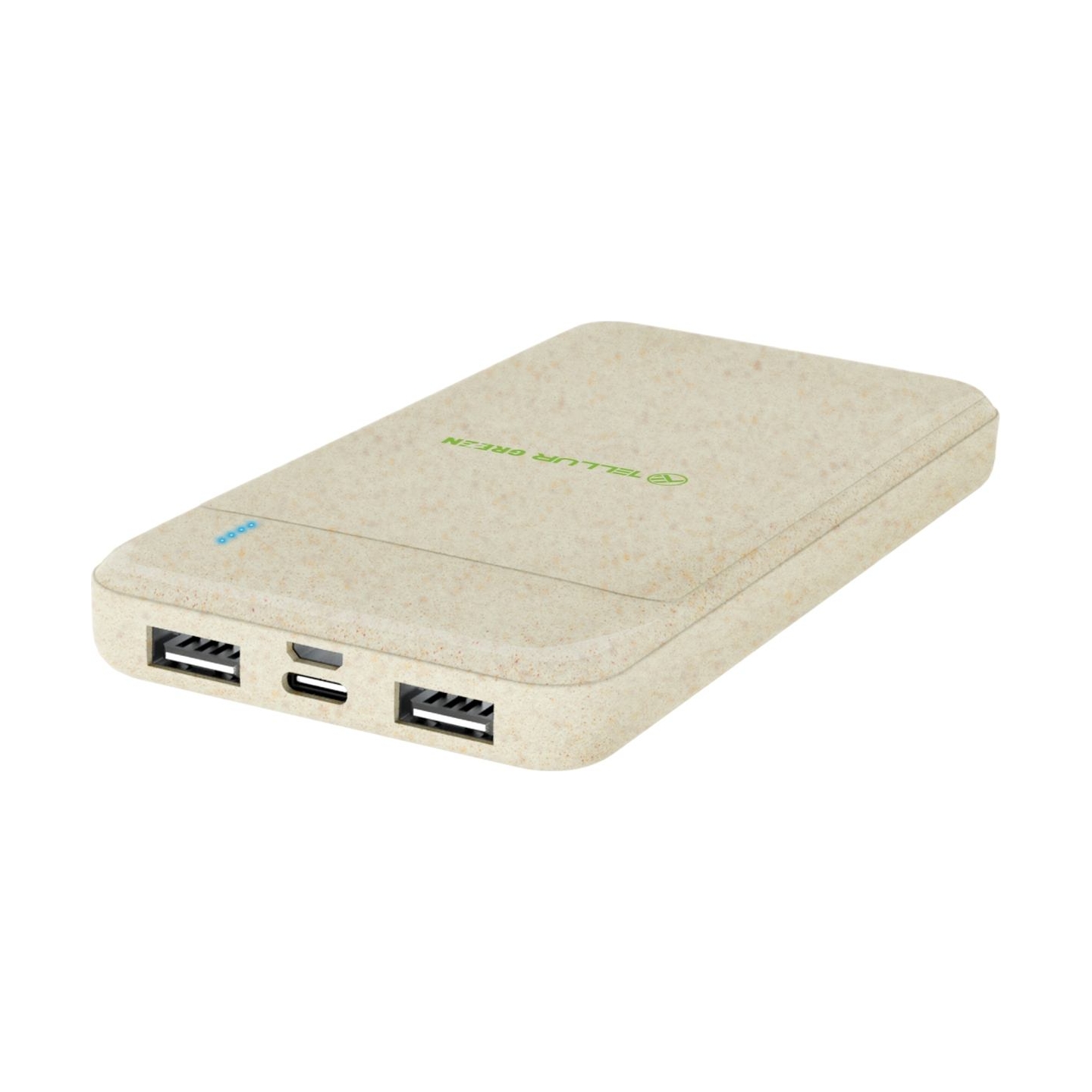 Tellur PD103 Green Power Bank 10000mAh, 2xQC3.0 + PD 18W cream