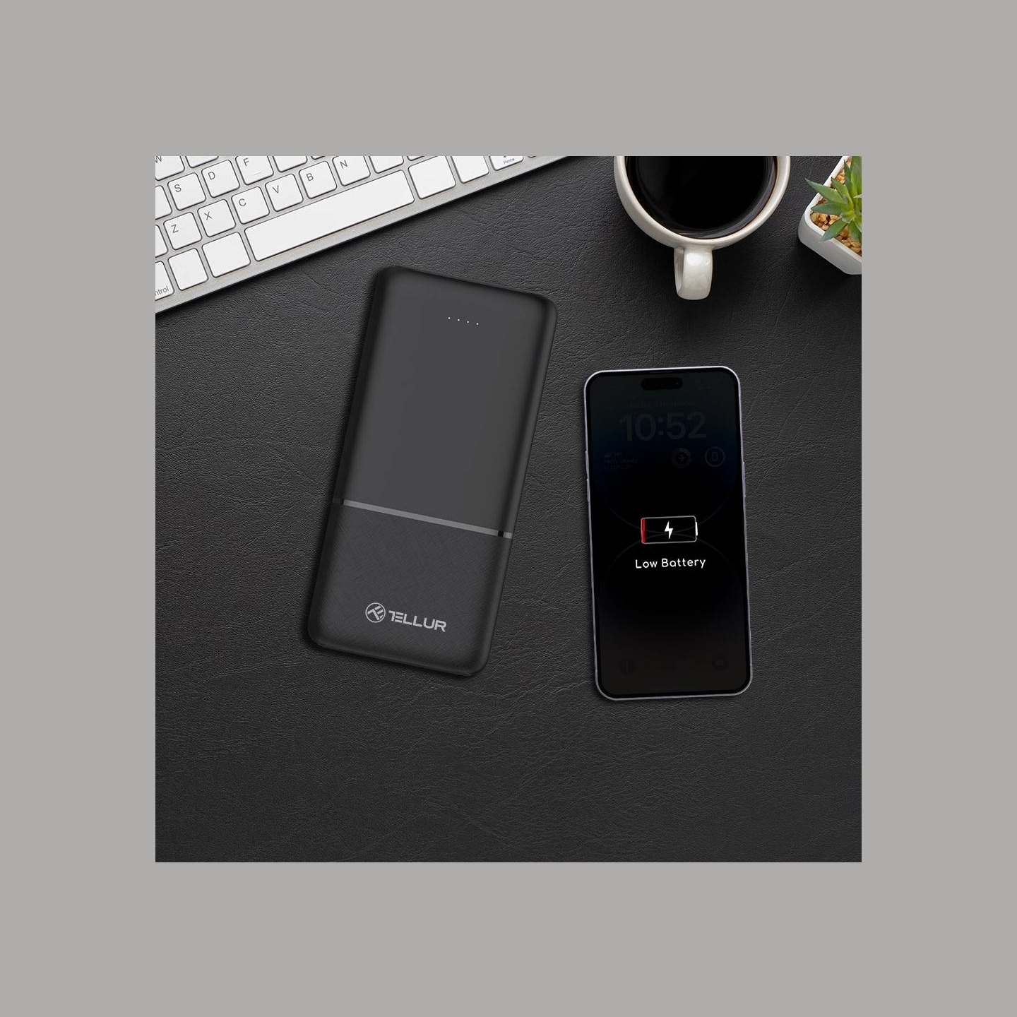 Tellur 10000mAh power bank black