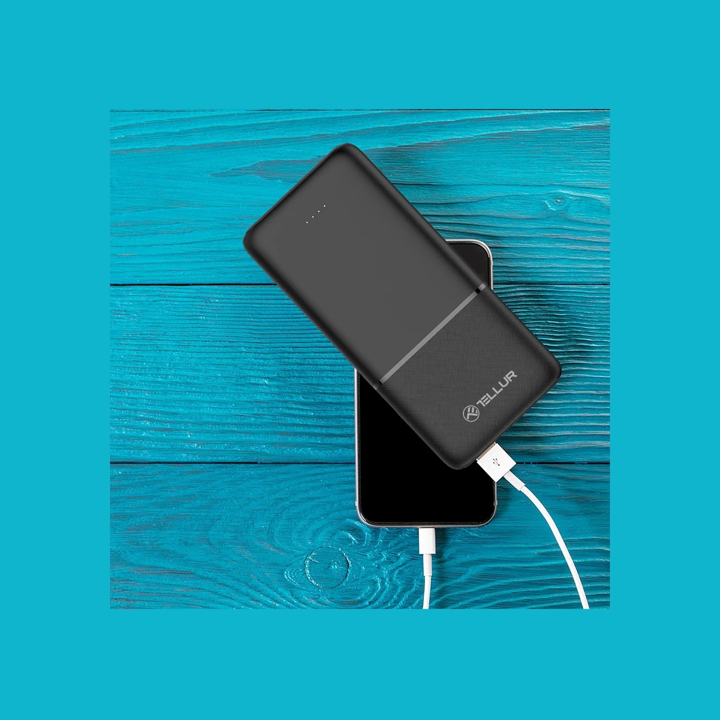 Tellur 10000mAh power bank black