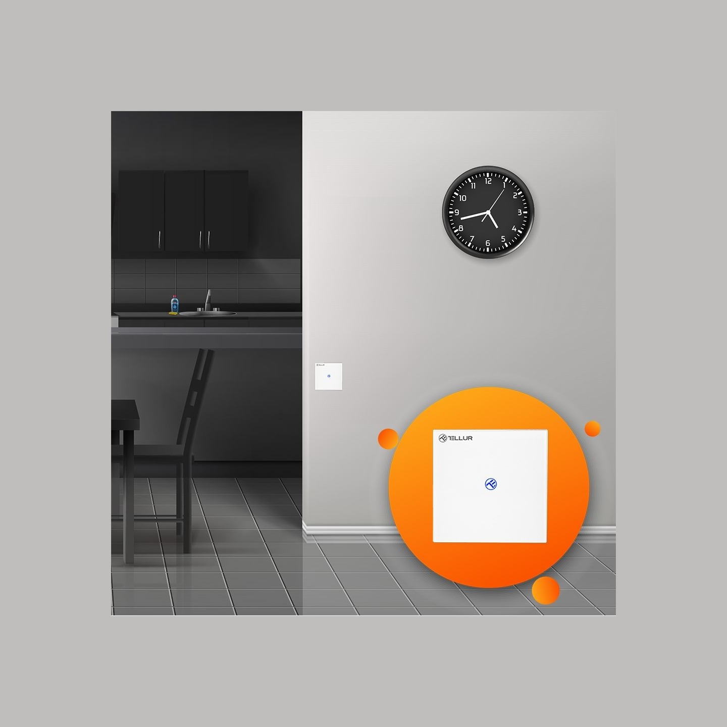 Tellur Smart WiFi switch, SS1N 1 port 1800W 10A