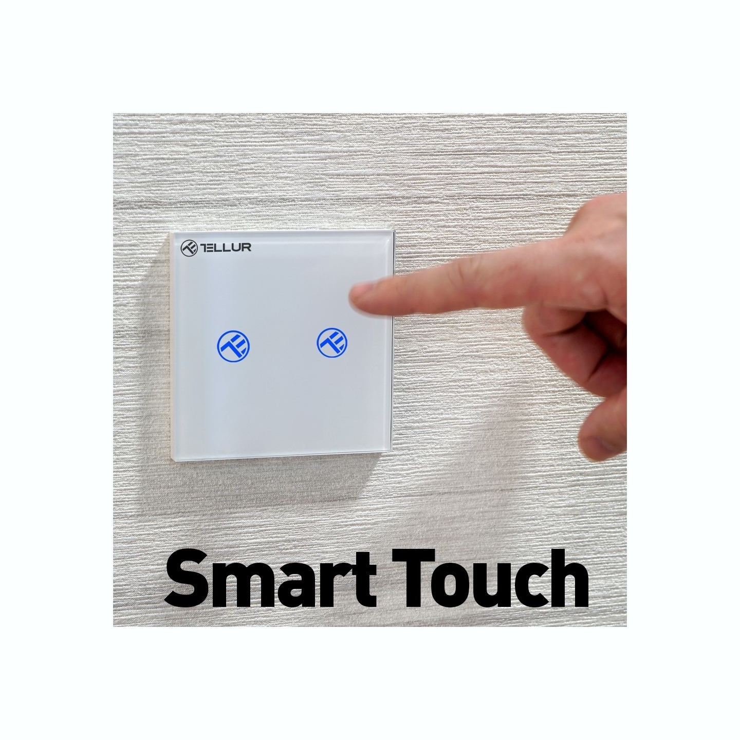 Tellur Smart WiFi switch, SS2N 2 port 1800W 10A