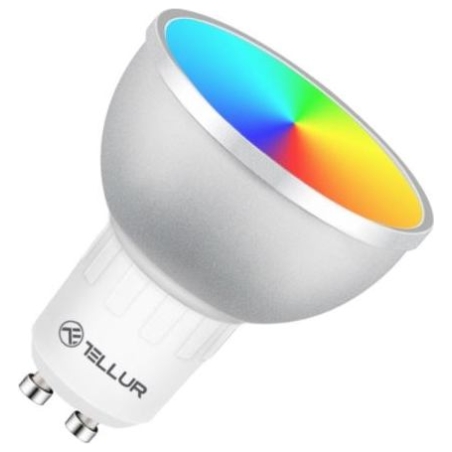 Tellur WiFi LED Smart Bulb GU10, 5W, White/Warm/RGB, Dimmer