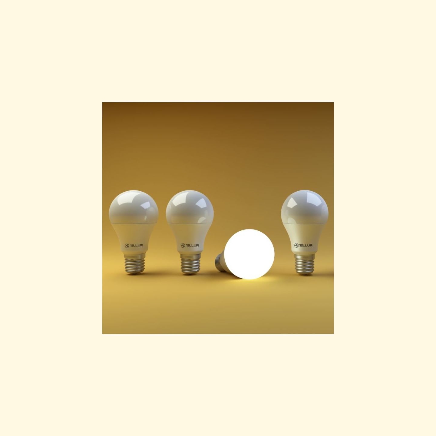 Tellur WiFi Smart Bulb E27, 10W White/Warm, Dimmer