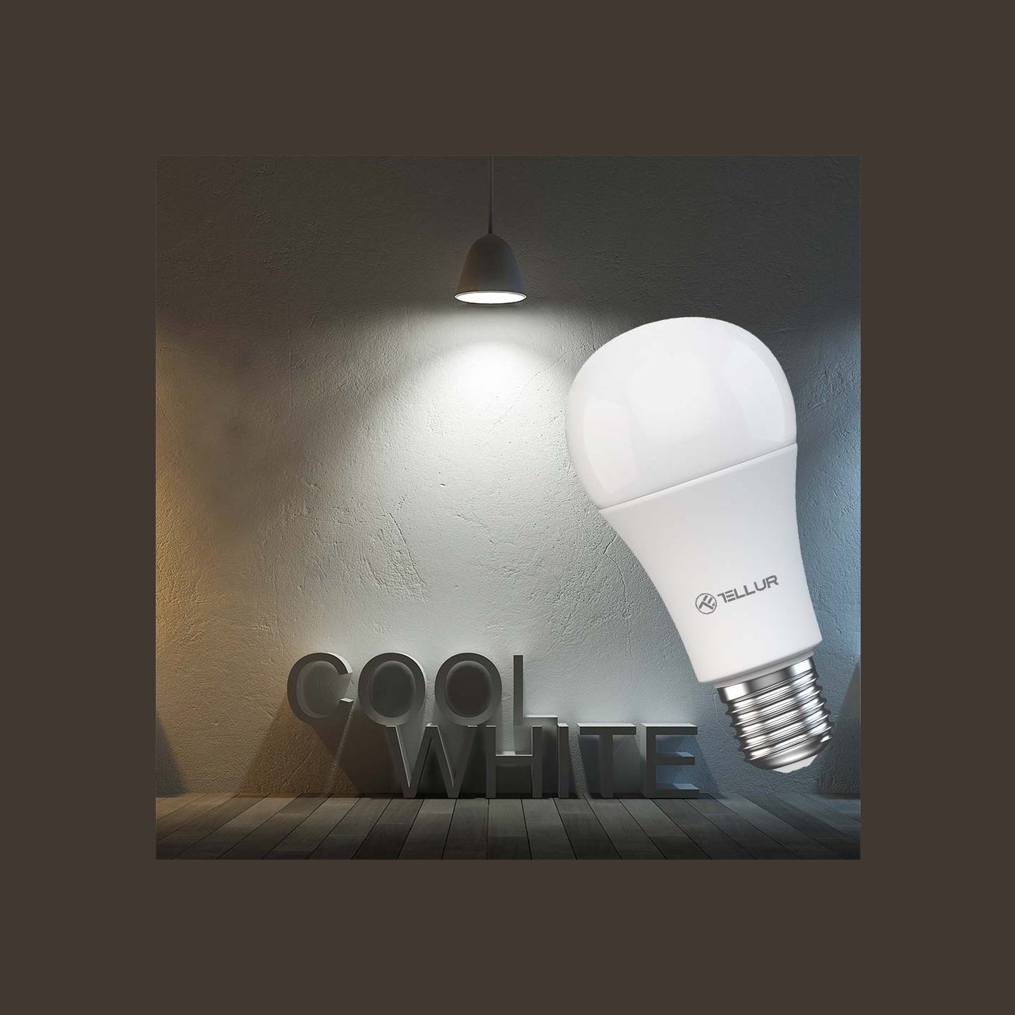 Tellur Smart WiFi Bulb E27, 9W, White/Warm, Dimmer