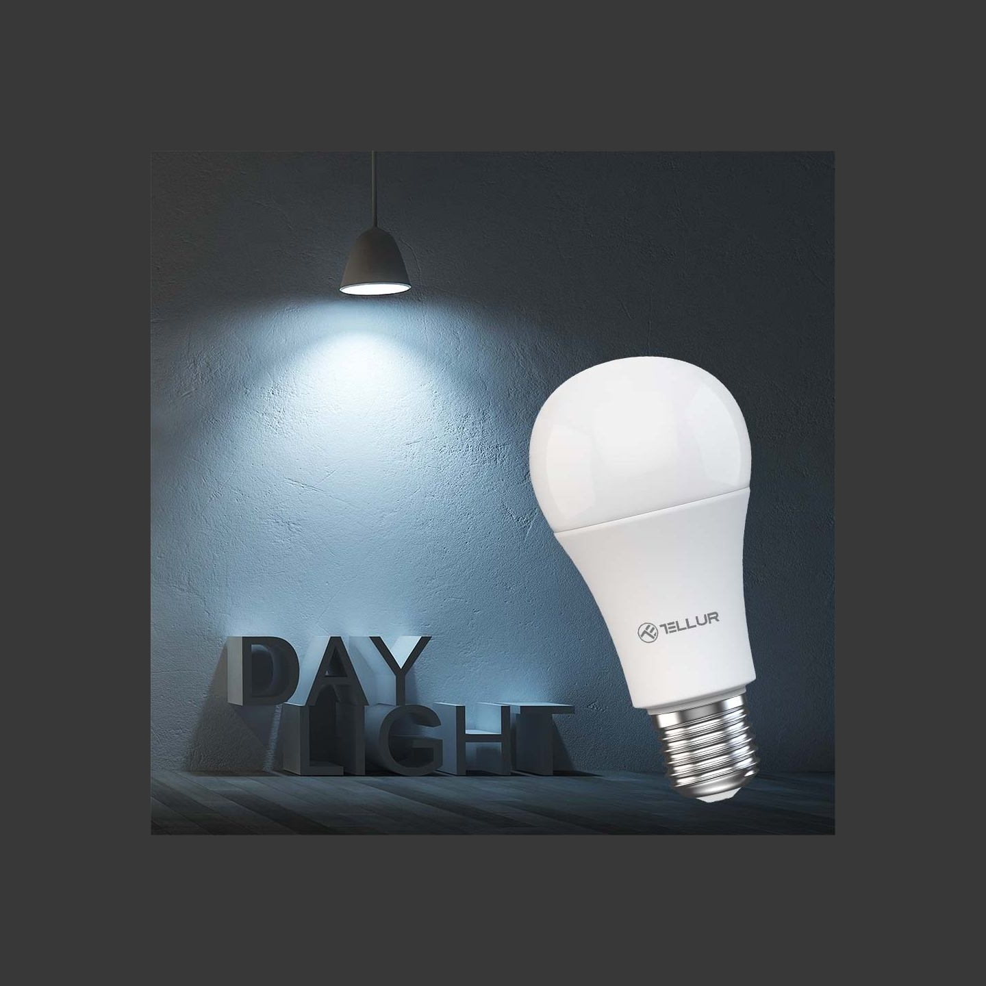 Tellur Smart WiFi Bulb E27, 9W, White/Warm, Dimmer