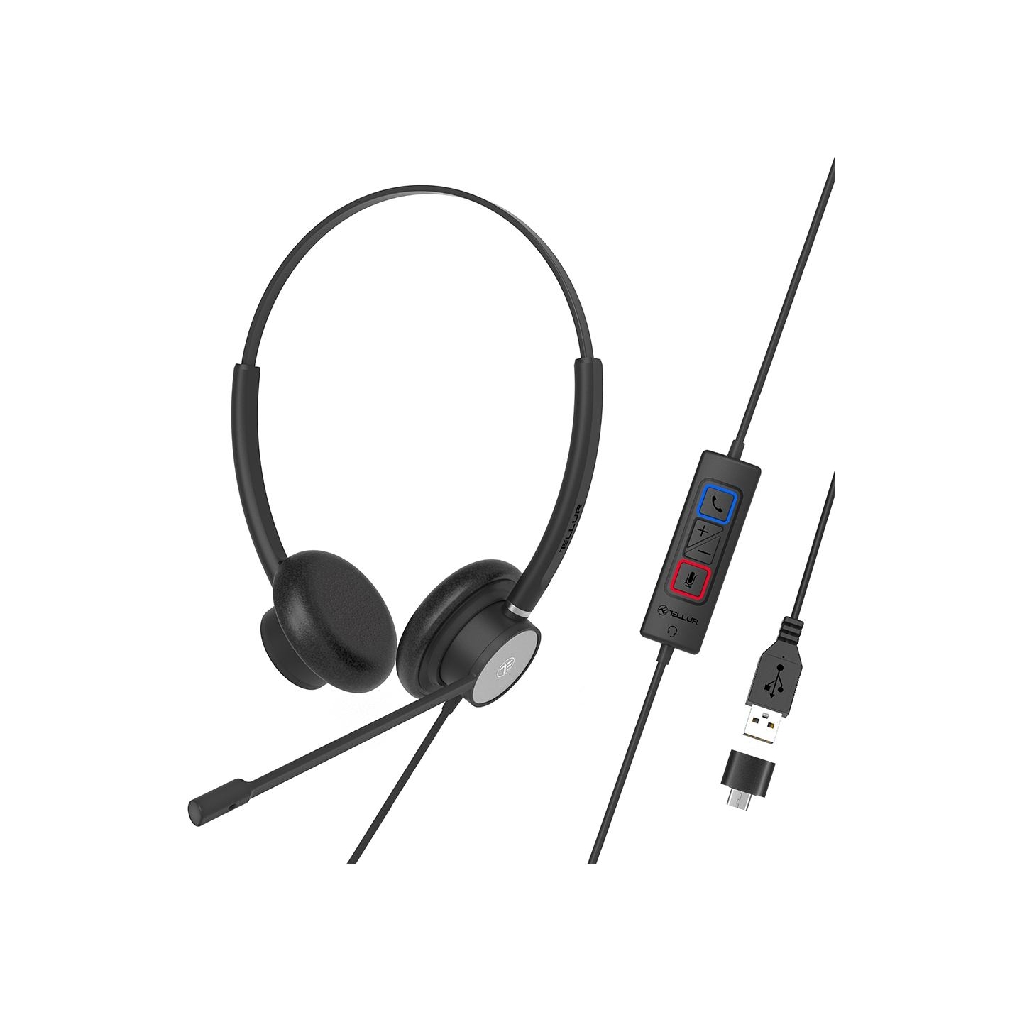 Tellur Voice 320 Wired Headset Binaural Black