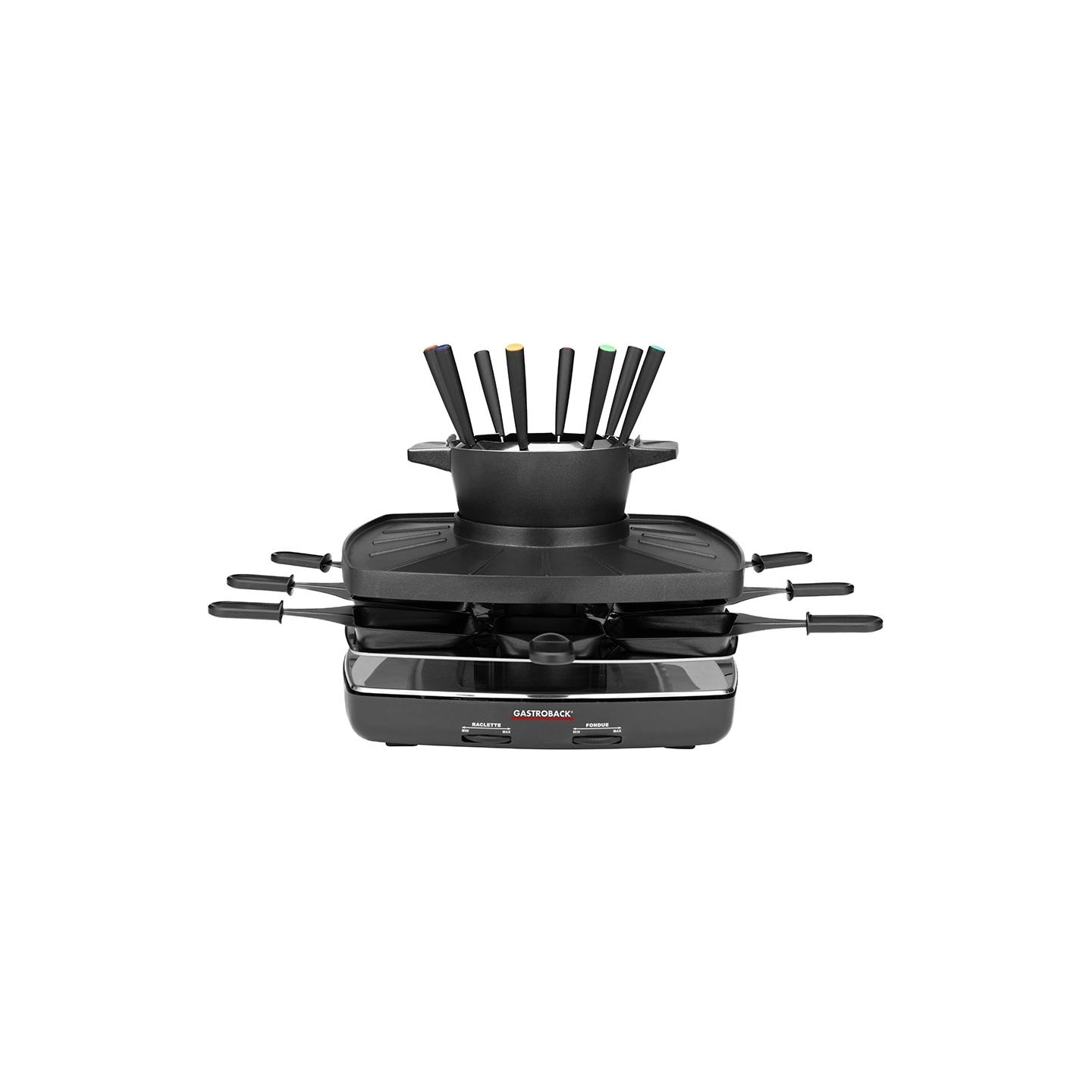 Gastroback 42567 Raclette Fondue Set Family and Friends