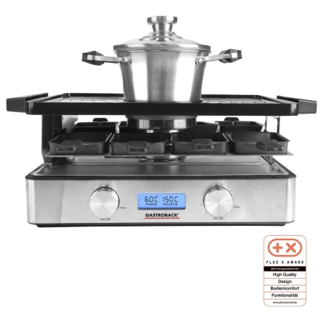 Gastroback 42562 Design Raclette-Fondue Advanced Plus